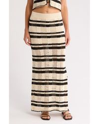 Elan - Open Stitch Side Slit Cover-Up Maxi Skirt - Lyst