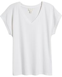 Caslon - Caslon(r) Extended V-neck T-shirt - Lyst
