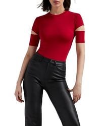 MARCELLA - Esme Cutout Sleeve Top - Lyst