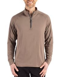 Cutter & Buck - Adapt Knit Quarter Zip Pullover - Lyst