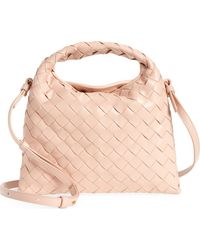 Bottega Veneta - Mini Hop Intrecciato Leather Hobo Bag - Lyst