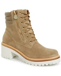 Moncler Vivianne Calfskin Hiker Boots - Natural