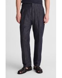 Madewell - Double Pleated Denim Pants - Lyst