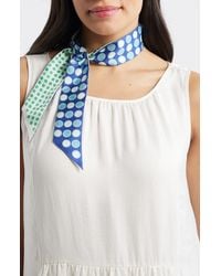 Echo - Spot & Dot Silk Satin Ribbon Scarf - Lyst