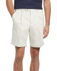 Berle - Microfiber Self Sizer Pleated Shorts - Lyst