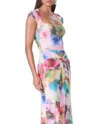 AFRM - Winona Square Neck Cap Sleeve Top - Lyst