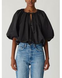 Rebecca Taylor - Techy Sateen Bubble Top - Lyst
