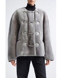 TOTEME - Teddy Genuine Shearling Clasp Jacket - Lyst