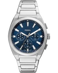 Fossil - Everett Chronograph Bracelet Watch, 44Mm - Lyst