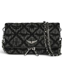 Zadig & Voltaire - Rock Denim Monogram Crossbody Bag - Lyst
