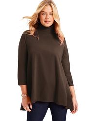 June + Vie - One+Only Mock-Neck Tunic - Lyst