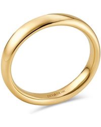 DEVATA - 4Mm Classic Dome Band Ring - Lyst