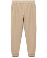 Mango - Flannel Joggers - Lyst