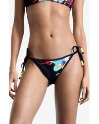 Desigual - Side Tie Bikini Bottoms - Lyst