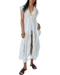 Free People - Make A Splash Sequin Sheer Cover-up Dress - Lyst