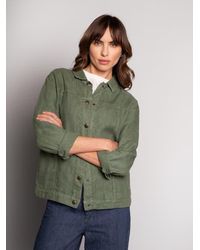 Celtic & Co. - Linen Western Jacket - Lyst