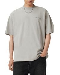 AllSaints - Xander Crewneck T-Shirt - Lyst
