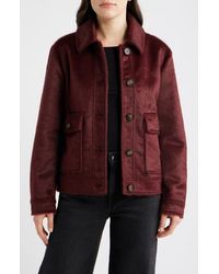 Bernardo - Faux Calf Hair Trucker Jacket - Lyst