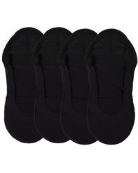 Memoi - Assorted 4-Pack Cushioned Liner Socks - Lyst