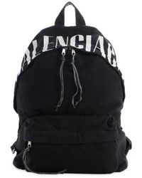 Balenciaga - Editor Washed Cotton Canvas & Leather Backpack - Lyst