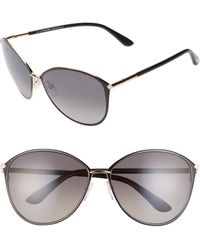 Tom Ford - Penelope 59mm Gradient Polarized Cat Eye Sunglasses - Lyst