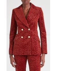 Temperley London - Lynx Velvet Double Breasted Jacket - Lyst