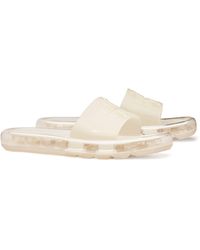 Tory Burch - Logo-embossed Bubble Jelly Slides - Lyst