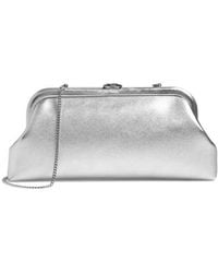 Jimmy Choo - Skylar Metallic Leather Clutch - Lyst