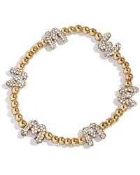 BaubleBar - Pavé Pisa Station Beaded Bracelet - Lyst