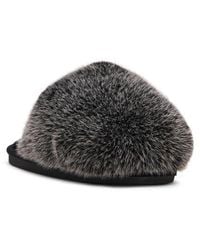 Steve Madden - Poof Faux Fur Slipper - Lyst