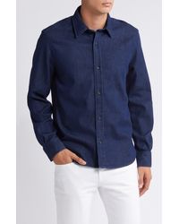7 For All Mankind - Left Hand Denim Button-up Shirt - Lyst