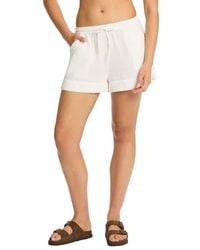 Sea Level - Sunset Beach Cotton Gauze Cover-Up Shorts - Lyst