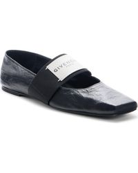 Givenchy - Sliced Square Toe Mary Jane Flat - Lyst