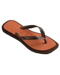 Havaianas - Fusion Square Logo Flip Flop - Lyst