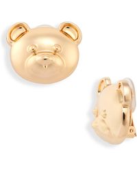 Moschino - Bijoux Bear Stud Earrings - Lyst