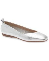 Wonders - Square Toe Ballet Flat - Lyst