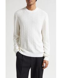 Balmain - Monogram Jacquard Merino Wool Blend Sweater - Lyst