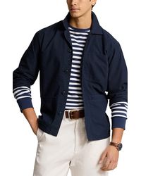 Polo Ralph Lauren - Solid Cotton Shirt Jacket - Lyst