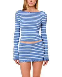 Solid & Striped - The Penelope Stripe Knit Top - Lyst