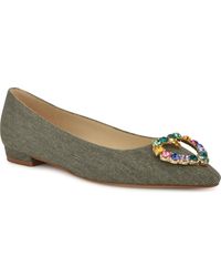 Nine West - Hearts Rhinestone Flat - Lyst