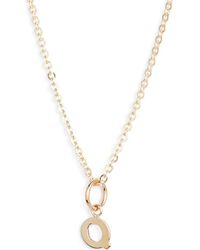 Nashelle - Initial Pendant Necklace - Lyst