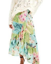 Desigual - Fal Tropi Floral Print Wrap Skirt - Lyst