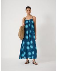 Hush - Strappy Printed Maxi Beach Dress - Lyst