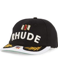 Rhude - Souvenir Logo Embroidered Twill Baseball Cap - Lyst