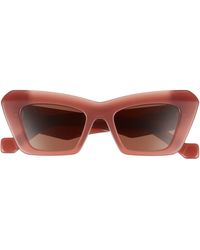 Loewe - Chunky Anagram 50mm Small Cat Eye Sunglasses - Lyst