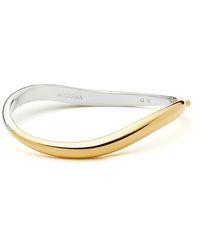Missoma - Savi Signature Mixed Metal Hinged Bangle - Lyst