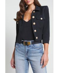 L'Agence - Kumi Fitted Crop Jacket - Lyst