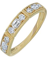 Bony Levy - Maya Mixed Diamond Stacking Ring - Lyst