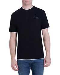 Karl Lagerfeld - Tipped Cotton T-shirt - Lyst