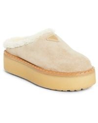 Prada - Evolve Genuine Shearling Clog - Lyst